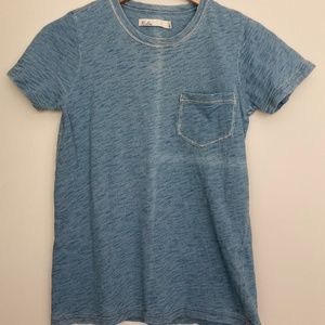 Madewell Indigo Ink Dyed Short Sleeve Cotton Tee